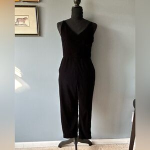 Banana Republic Black Velvet Jumpsuit
